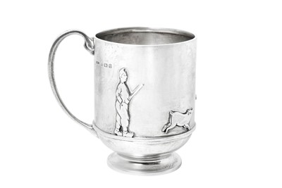 Lot A George V Silver Christening-Mug