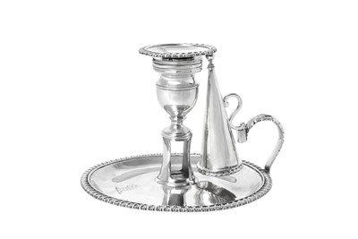 Lot 2012 - A George III Silver Chamber-Candlestick