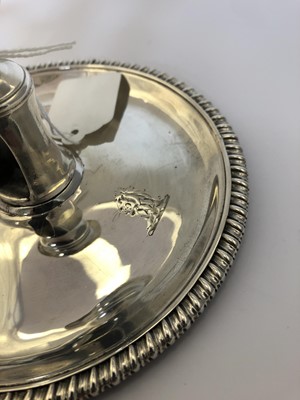 Lot 2012 - A George III Silver Chamber-Candlestick
