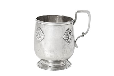 Lot A George V Silver Christening-Mug