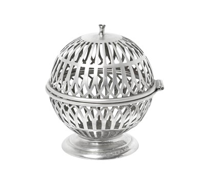 Lot 2328 - A George V Silver String-Box