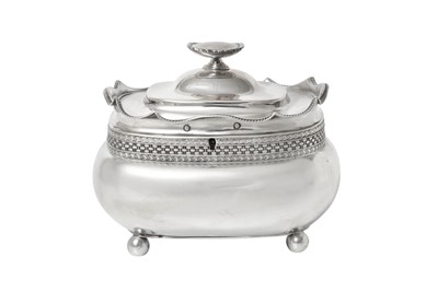 Lot A George III Silver Tea-Caddy