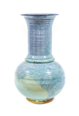Lot 95 - David Fry (b.1948): A Stoneware Vase, blue and...