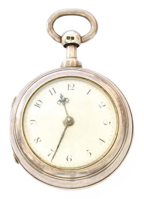 Lot 368 - A Pair Cased Verge Repeater Pocket Watch,...