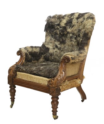 Lot 712 - A William IV Carved Rosewood Armchair, 2nd...