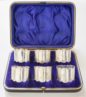 Lot 69 - A Cased Set of Six Edward VII Silver...