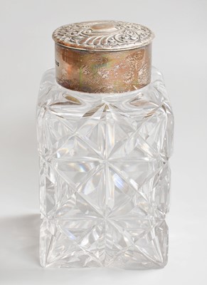 Lot 11 - A Victorian Silver-Mounted Cut-Glass Decanter,...