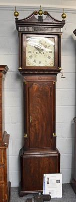 Lot 1294 - A Mahogany Painted Dial Eight Dial Longcase...