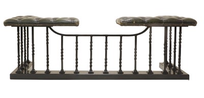 Lot 922 - A 20th Century Wrought Iron and Black Painted...