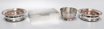 Lot 141 - A Collection of Assorted Silver, comprising a...