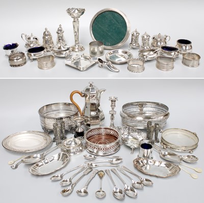 Lot 142 - A Collection of Assorted Silver and Silver...