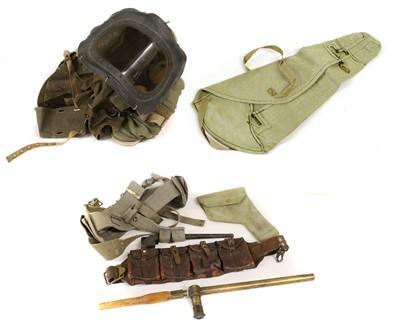 Lot 147 - Militaria, comprising a First World War brass...