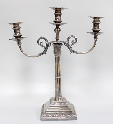 Lot 122 - A George V Silver Candlestick With An...