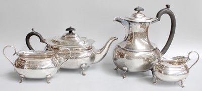 Lot 127 - A Four-Piece George V Silver Tea-Service, by...