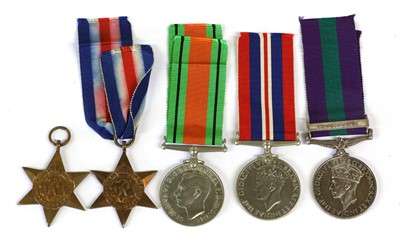Lot 49 - A Second World War Group of Five Medals,...