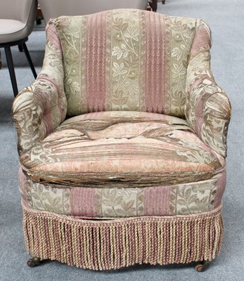 Lot 1218 - A Victorian Armchair, on mahogany frame