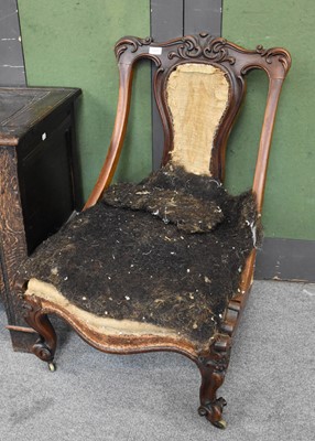 Lot 1300 - A 19th Century Rosewood Open Back Occasional...