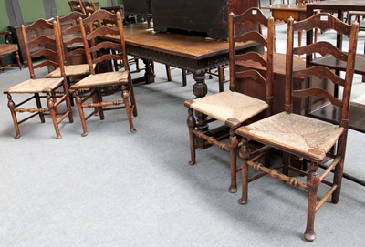 Lot 1193 - A Carved Oak Refrectory Table, 214cm by 77cm...