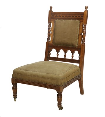 Lot 1271 - A Late 19th Century Mahogany Nursing Chair,...