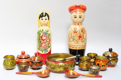 Lot 136 - A Group of 20th century Russian Lacquered...