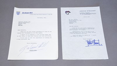 Lot 3215 - Graham Hill Signed Letter