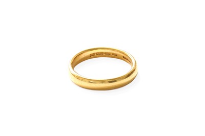 Lot 349 - A 22 Carat Gold Band Ring, finger size Q