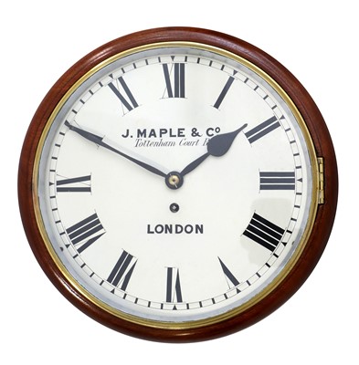 Lot 694 - A Mahogany Wall Timepiece, signed J Maple & Co,...