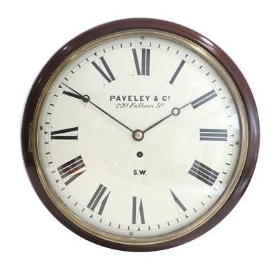 Lot 692 - A Mahogany Wall Timepiece, signed Paveley & Co,...