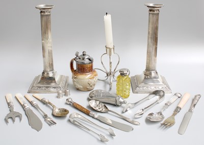 Lot 131 - A Collection of Assorted Silver and Silver...