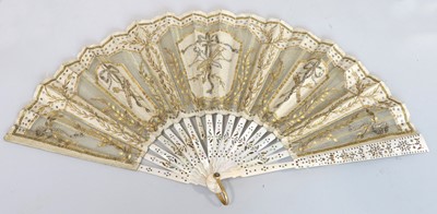 Lot 2083 - Early 20th Century Mother of Pearl Fan with...