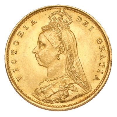 Lot 174 - Victoria, Half Sovereign 1887 (Marsh 478F,...