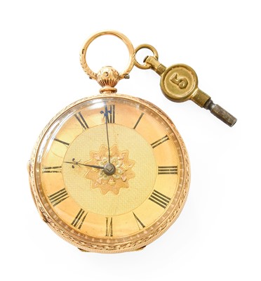 Lot 360 - An 18 Carat Gold Fob Watch