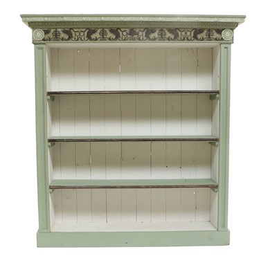 Lot 884 - A Victorian Painted Free-Standing Bookcase, in...