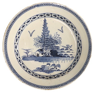 Lot 31 - An English Delft Charger, circa 1760, painted...