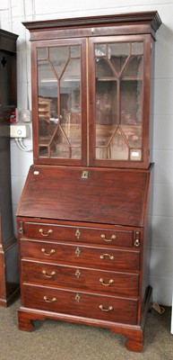 Lot 1113 - A 19th Century Mahogany Bureau Bookcase of...