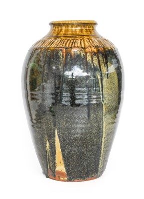 Lot 28 - Mike Dodd (b. 1943): A Stoneware Vase, covered...