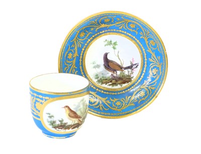 Lot 109 - A Sèvres Porcelain Ornithological Cup and...