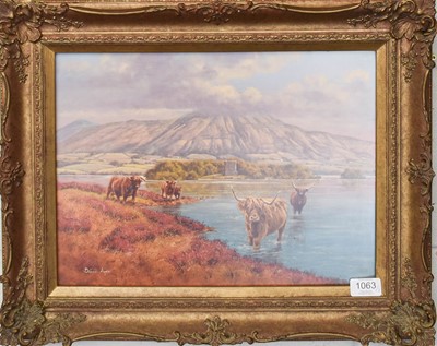 Lot 1053 - Donald Ayres (b.1936) "Loch Leven" Signed,...