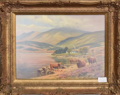 Lot 1053 - Donald Ayres (b.1936) "Loch Leven" Signed,...