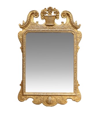 Lot 308 - A George III Giltwood Mirror, 3rd quarter 18th...