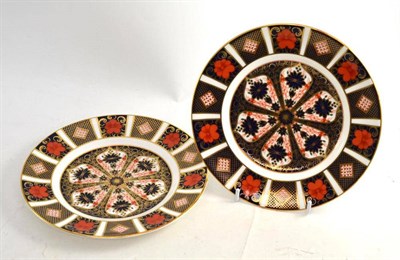 Lot 396 - Pair of Royal Crown Derby Old Imari plates