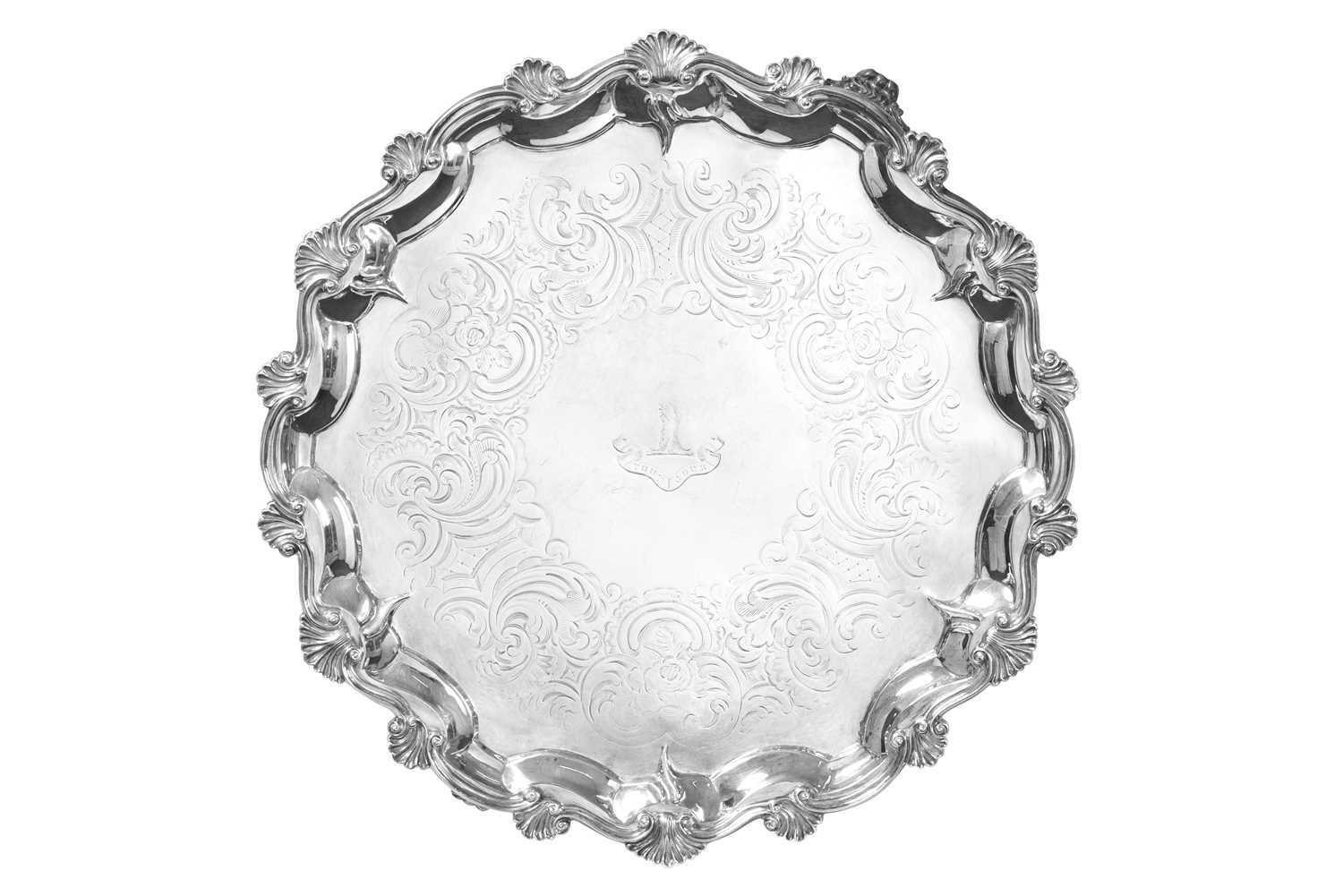 Lot 2053 - A Victorian Silver Salver