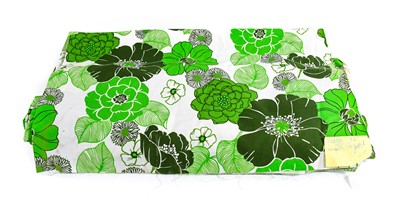 Lot 2049 - Circa 1960s Flora Pattern Length of Fabric...