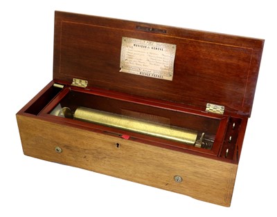 Lot 165 - A Good Early Lever-Wind Musical Box Playing Six Airs, By Nicole Frères