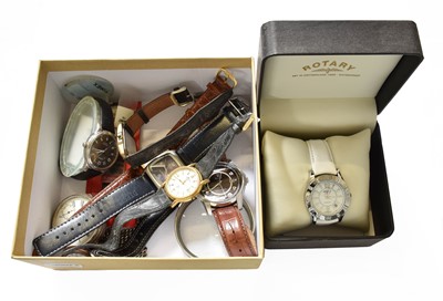 Lot 383 - A Selection of Quartz Wristwatches, by Rotary,...