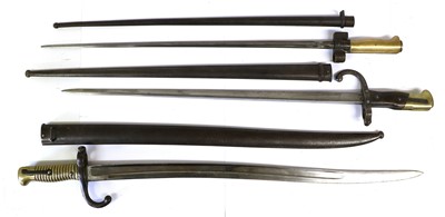 Lot 203 - A French M1866 Chassepot Yataghan Sword...