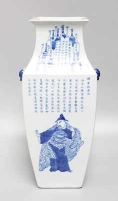 Lot 110 - A Chinese Porcelain Vase, late Qing Dynasty,...