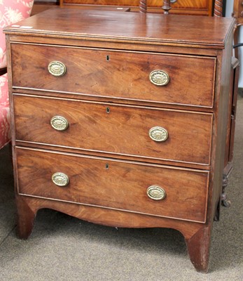 Lot 1166 - A Small Georgian Mahogany Chest, 71cm by 39cm...