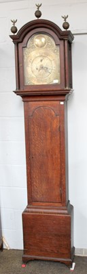 Lot 1116 - An Oak Eight Day Longcase Clock ,Brass Dial,...