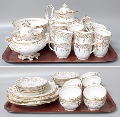 Lot 186 - An English Porcelain Tea and Coffee Service,...